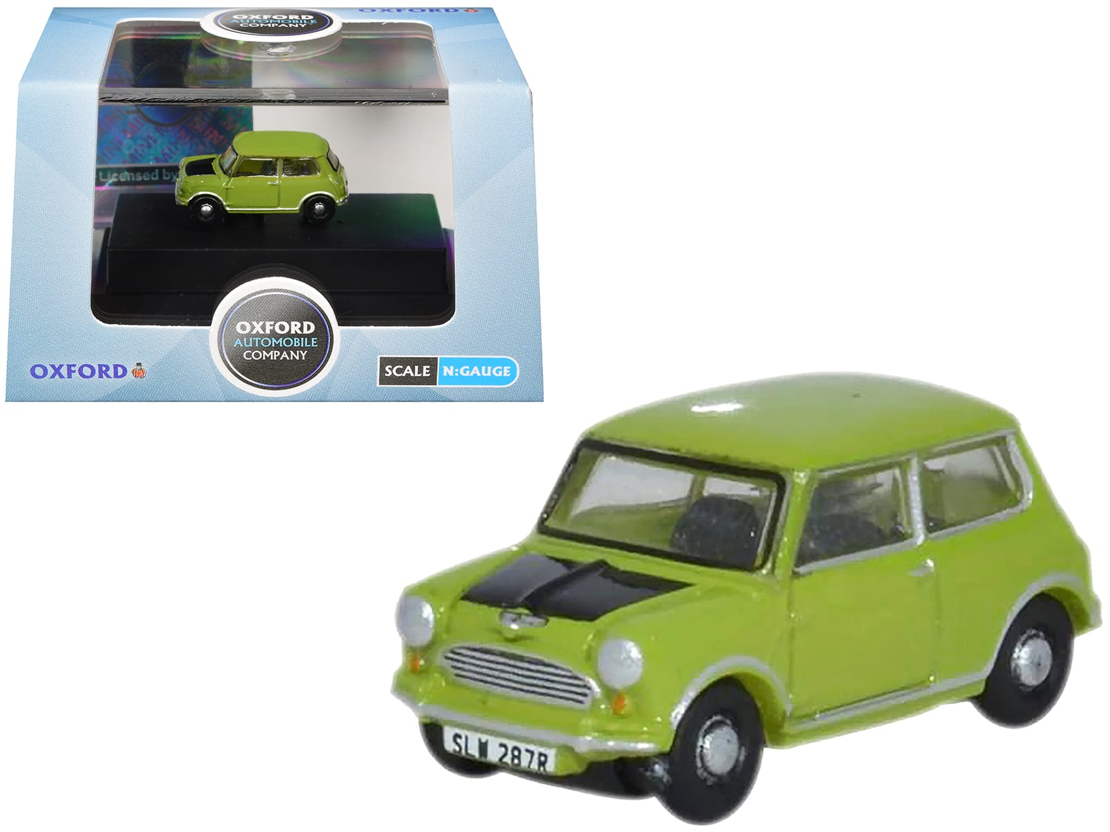 Mini Cooper Lime Green with Matt Black Hood 1/148 (N) Scale Diecast Model Car by Oxford Diecast price history on PriceWatchPro