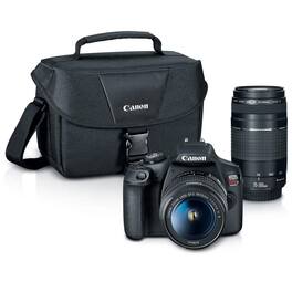 Bundle - Canon - EOS Rebel T7 DSLR Camera with EF-S 18-55mm f/3.5-5.6 IS II Lens and EF 75-300mm f/4-5.6 III Lens