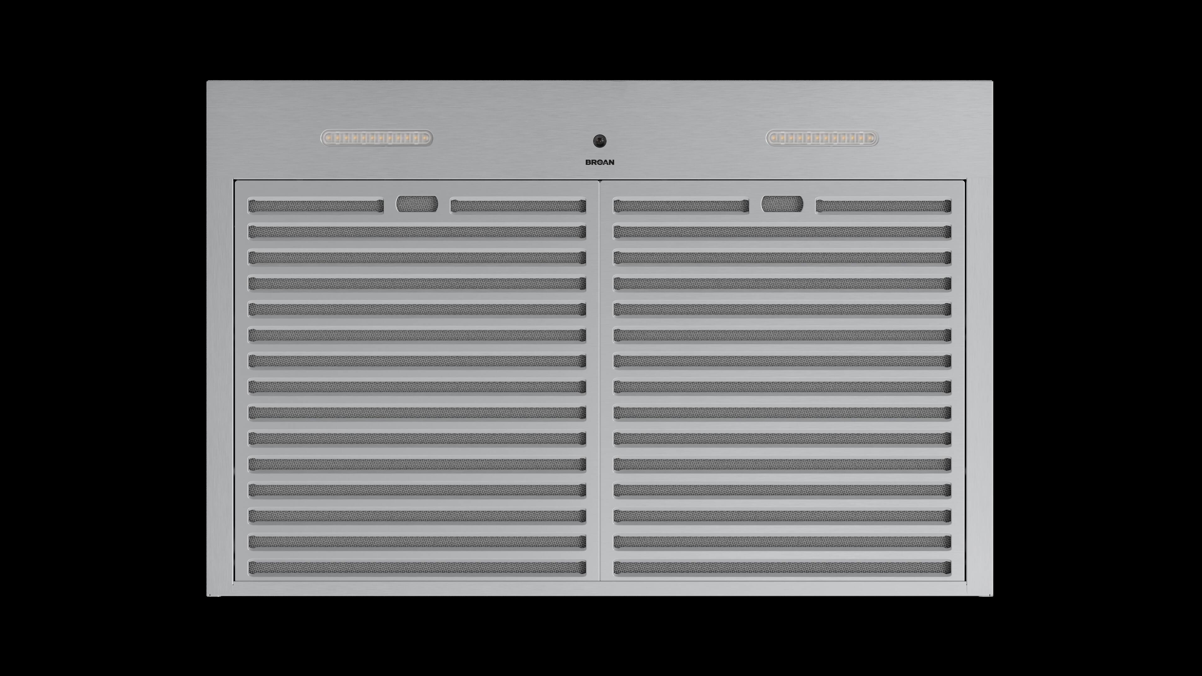 Alt View 7. Broan - Glacier 30-Inch 490 MAX Blower CFM 1.0 Sones Range Hood - Black.