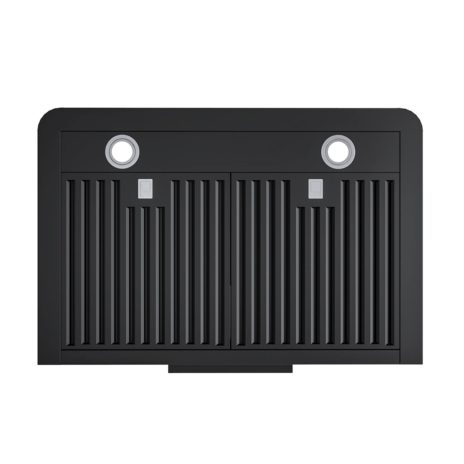 Angle. Onefly - 30 inches - Ducted - Under Cabinet Range Hood - Black Stainless Steel.