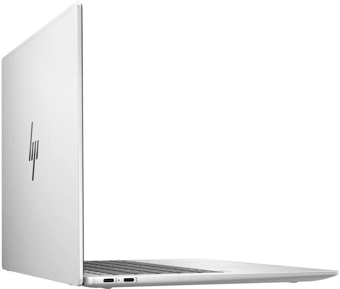 Alt View 3. HP - OmniBook X Laptop 14.0 2.2K Display (X Plus X1P-42, 16GB, 512GB SSD, Qualcomm Adreno, Win 11 Home) - Glacier Silver.