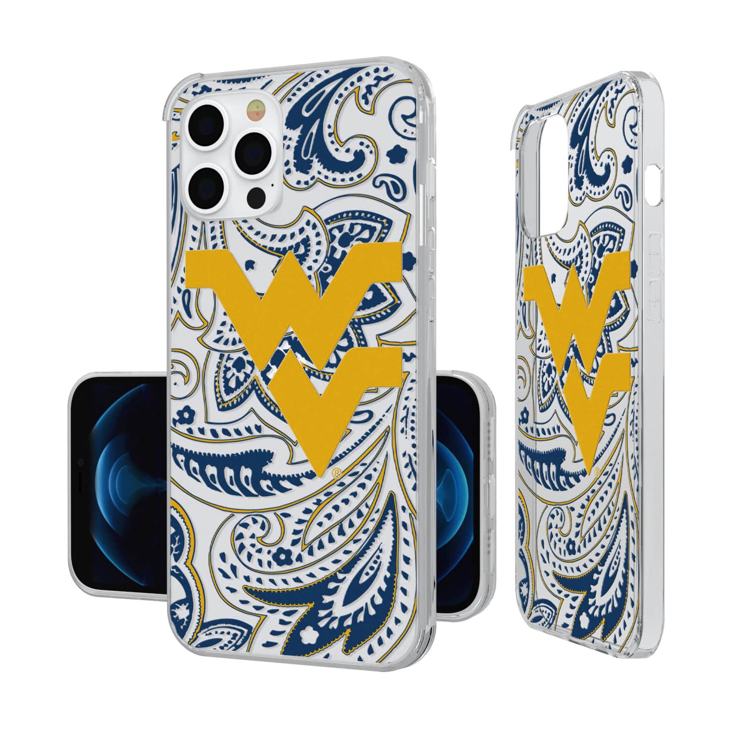 Keyscaper - NCAA - West Virginia Mountaineers iPhone Paisley Design Clear Case - 13 Pro Max - Multicolor price history on PriceWatchPro