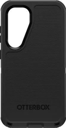 Front. OtterBox - OtterBox Defender Pro Series Black Case - Samsung Galaxy S25 - Black.
