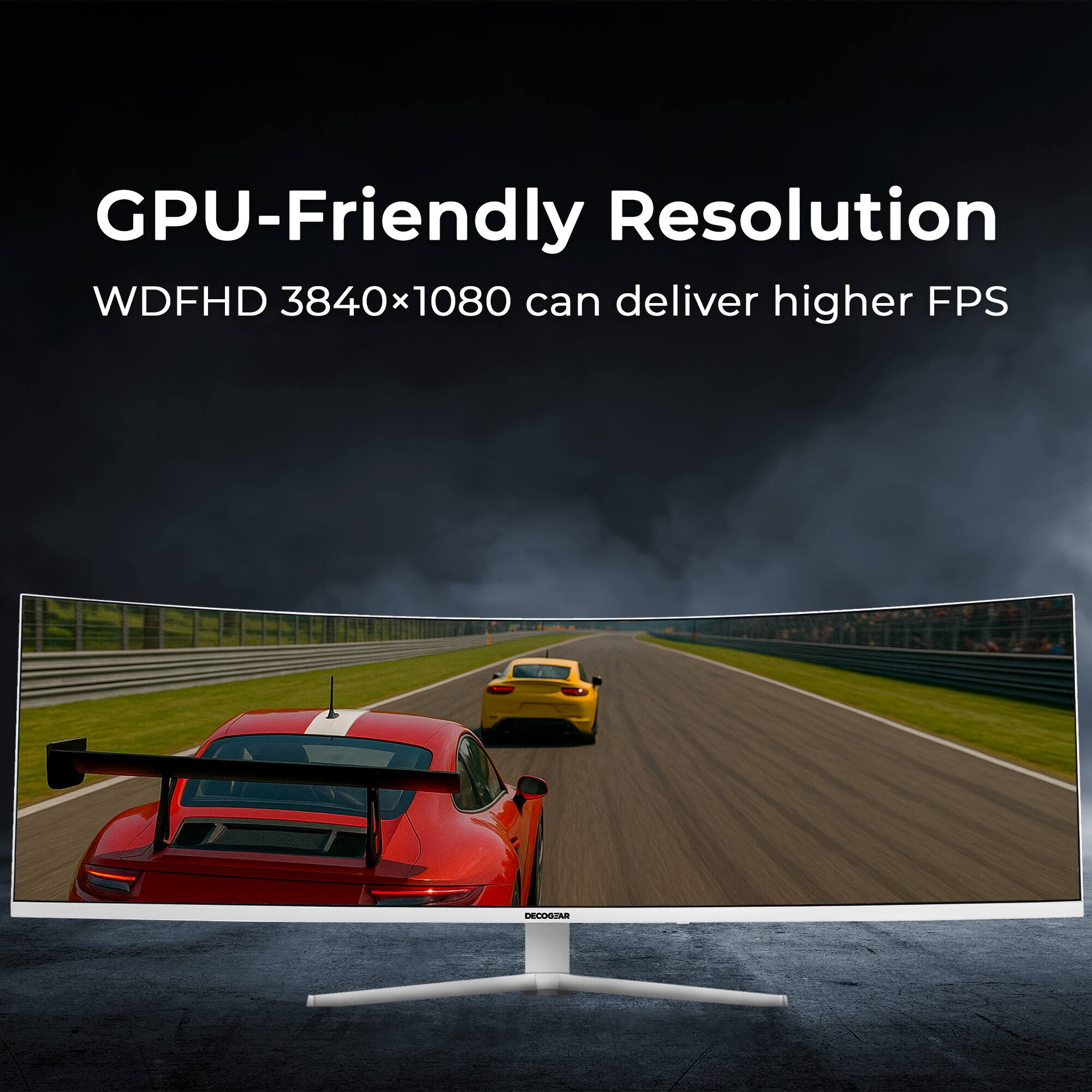 GPU-Friendly Resolution  
WDFHD 3840x1080 can deliver higher FPS