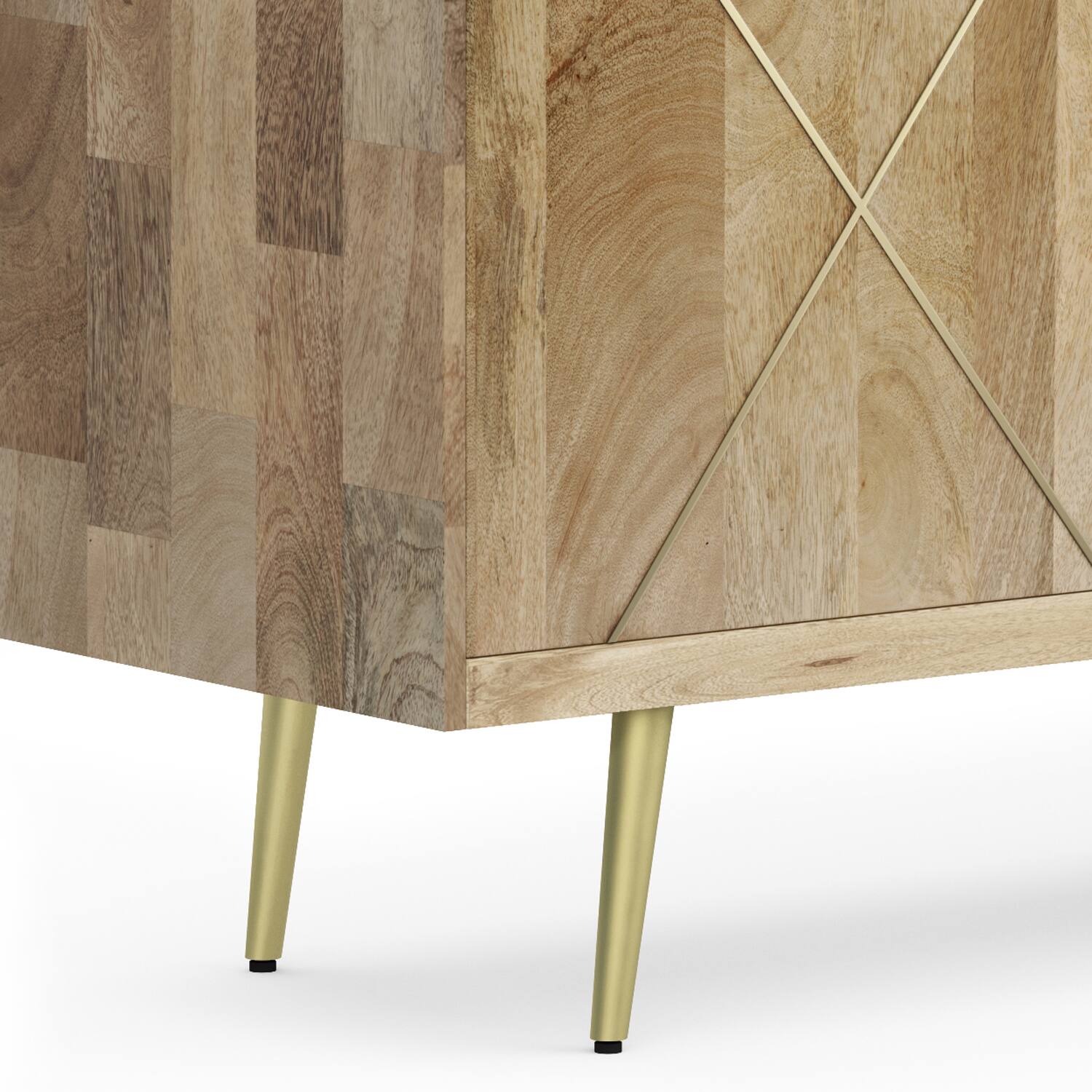 Alt View 8. Simpli Home - Jager SOLID MANGO WOOD Sideboard Buffet in Natural - Natural.