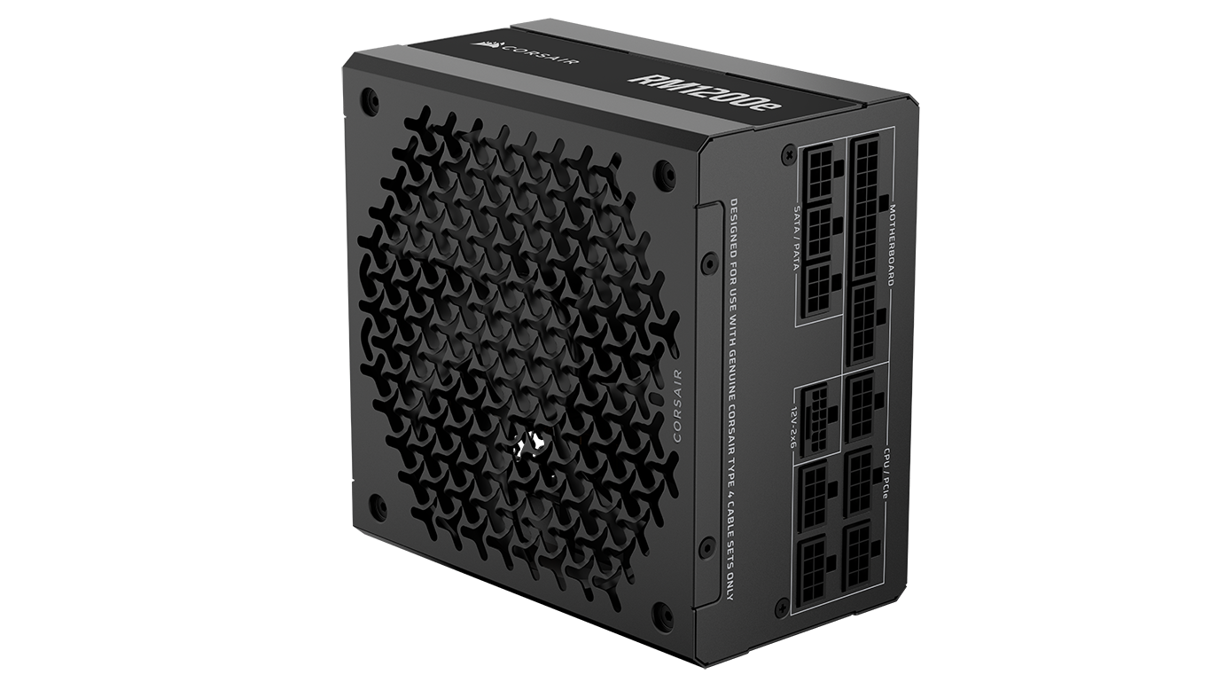 CORSAIR RM1200e

CORSAIR
DESIGNED FOR USE WITH GENUINE CORSAIR TYPE 4 CABLE SETS ONLY

X SATA PATA 12V-2x6

MOTHERBOARD CPU PCIe