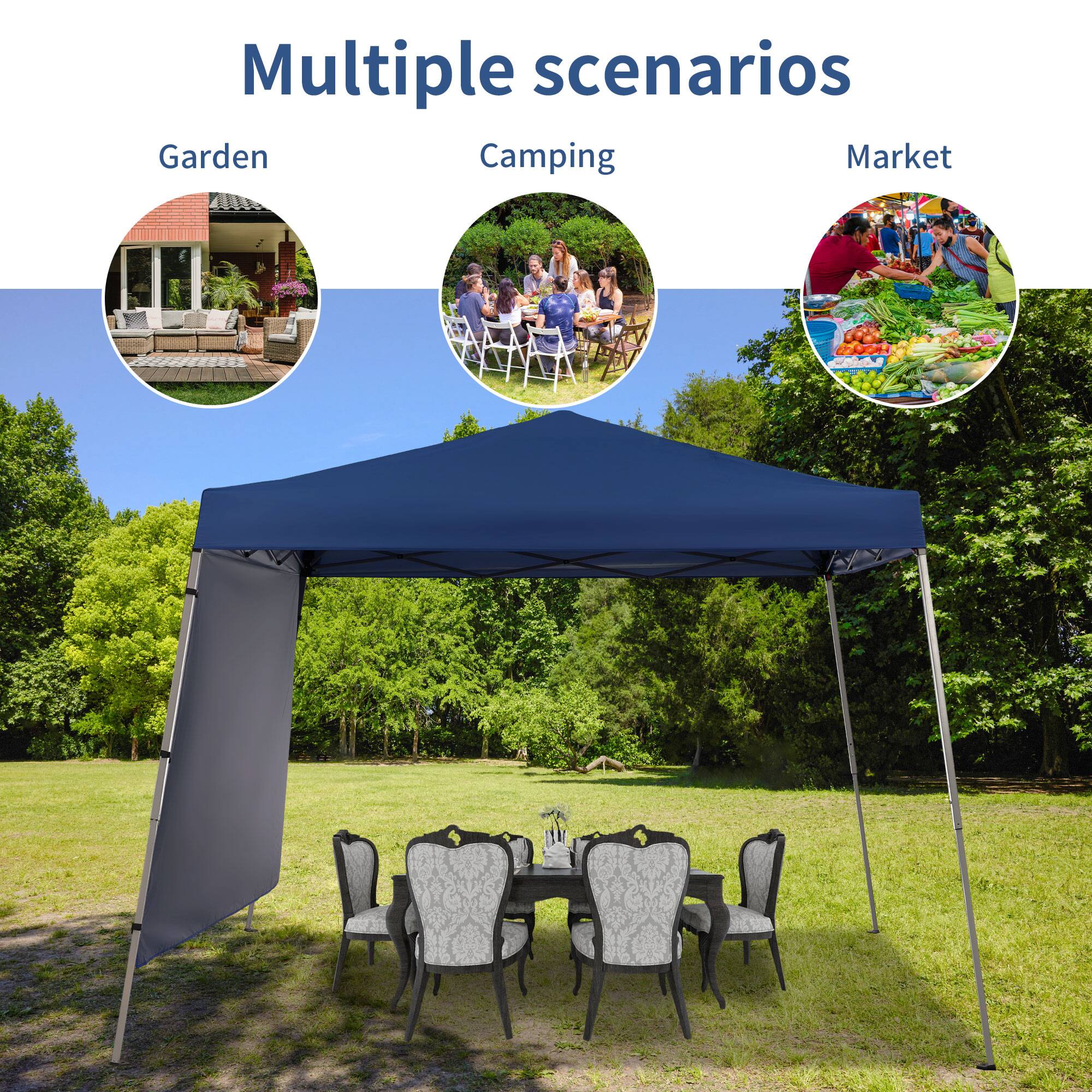 Multiple scenarios  
Garden  
Camping  
Market