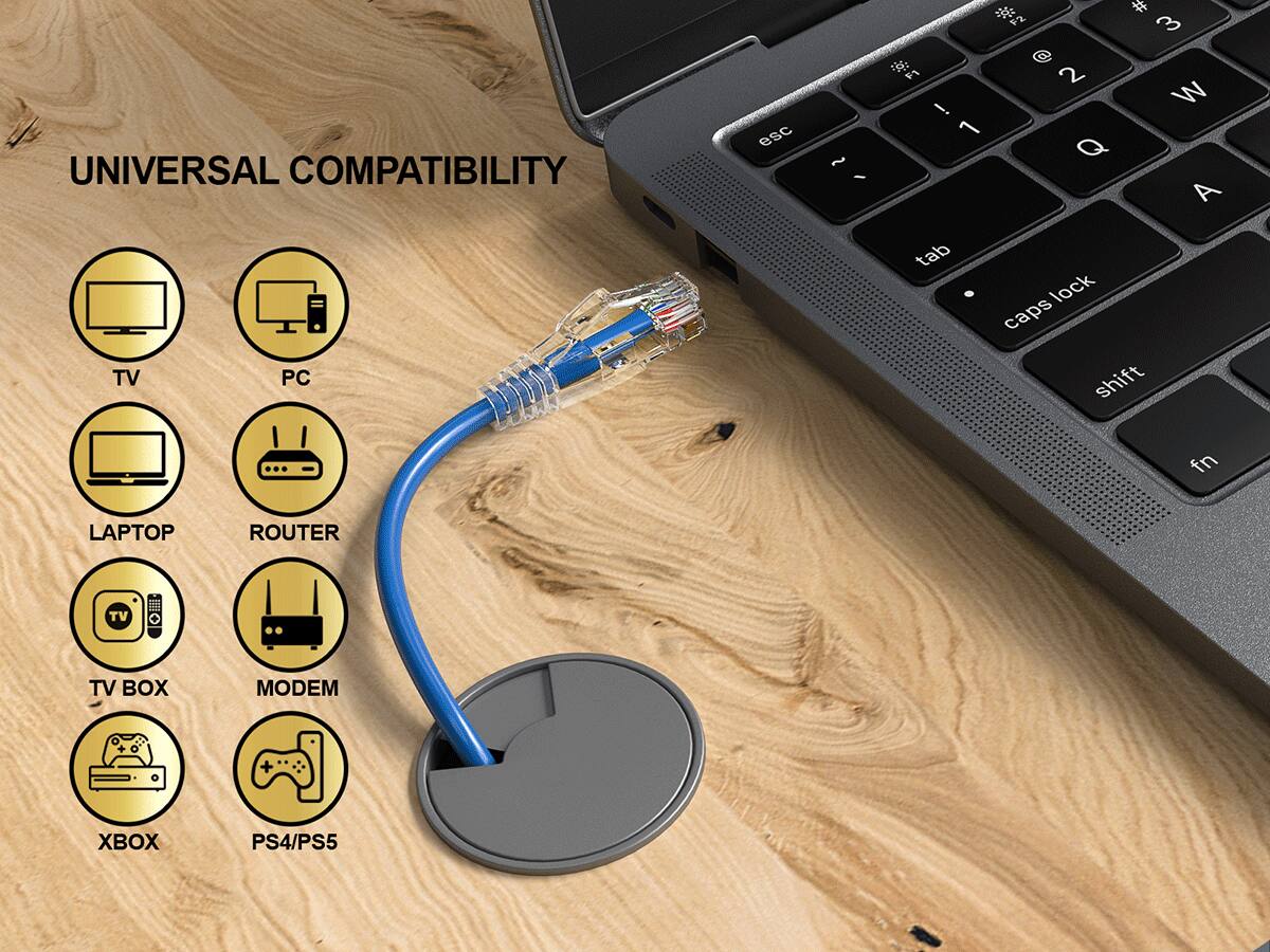 UNIVERSAL COMPATIBILITY TV PC

esc
~ I
# F2 3  2 ! W 1 Q A tab lock caps shift
fn

LAPTOP
ROUTER
TV
TV BOX
MODEM
XBOX
PS4/PS5