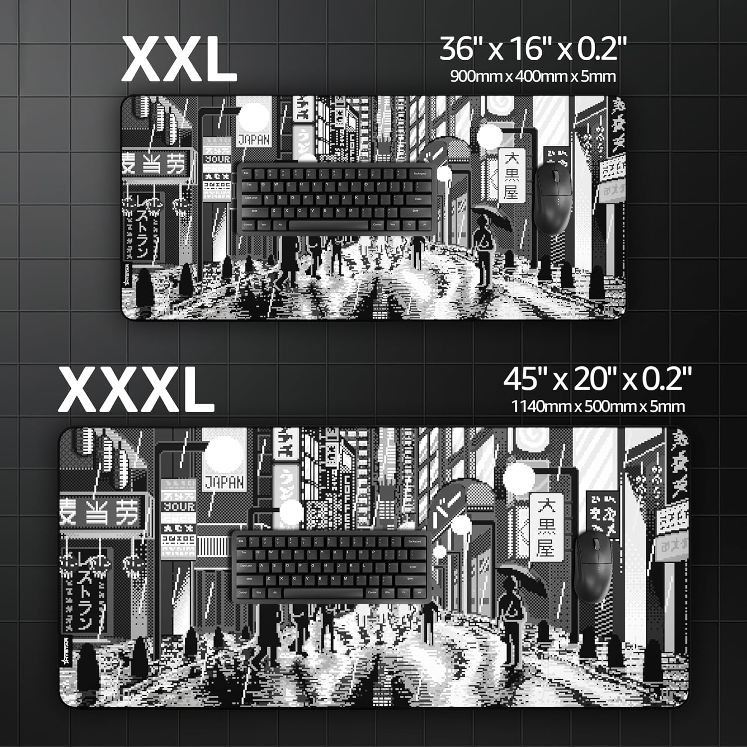 XXL  
JAPAN SOUR  
36" x 16" x 0.2"  
900mm x 400mm x 5mm  

XXL  
JAPAN SOUR  
45" x 20" x 0.2"  
1140mm x 500mm x 5mm