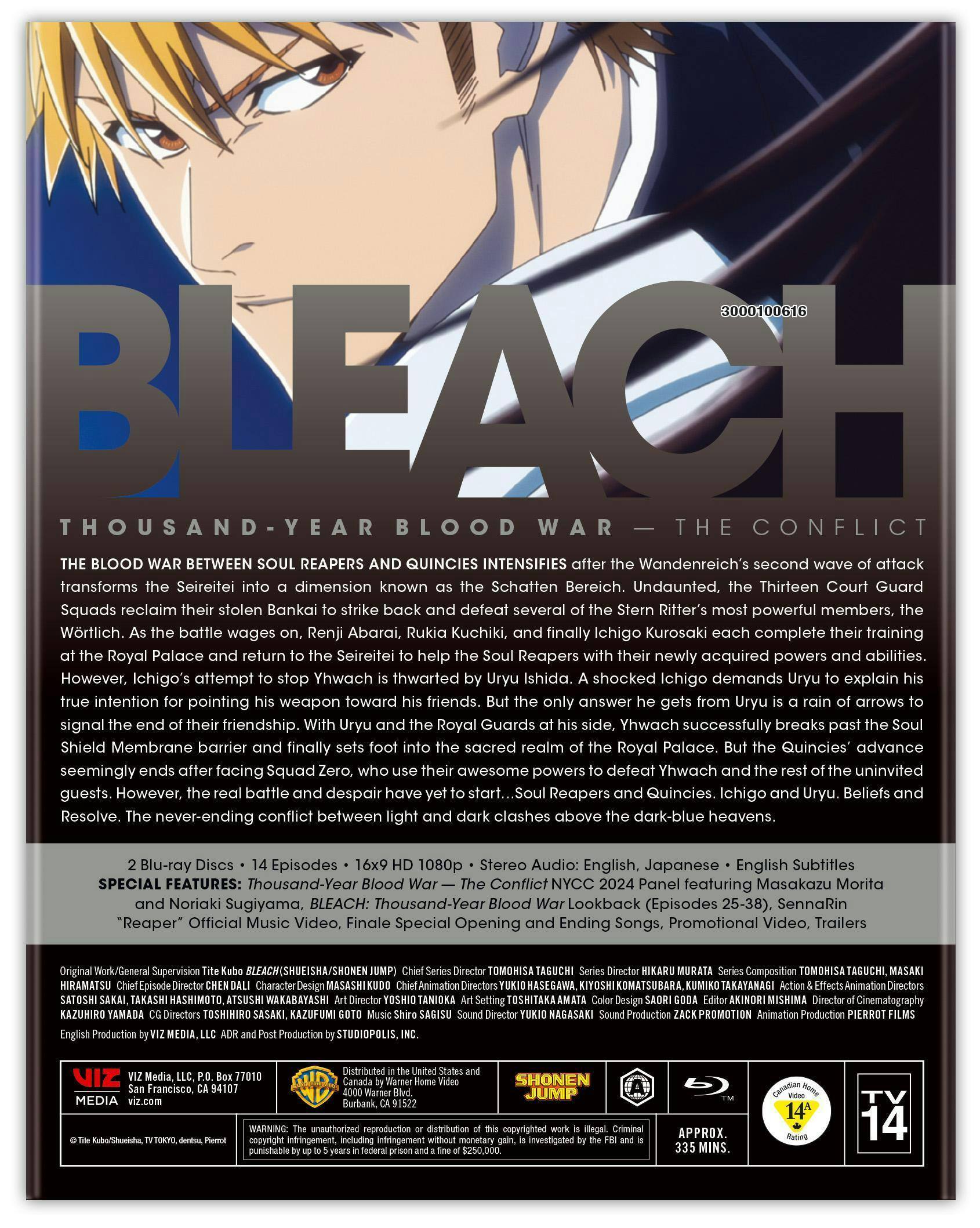 Angle. BLEACH: Thousand-Year Blood War Part 3   - BLU-RAY.