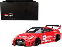 Nissan 35GT-RR Ver. 1 LB-Silhouette WORKS GT RHD (Right Hand Drive) #35 Infinite Motorsport 1/18 Model Car by Top Speed - Red