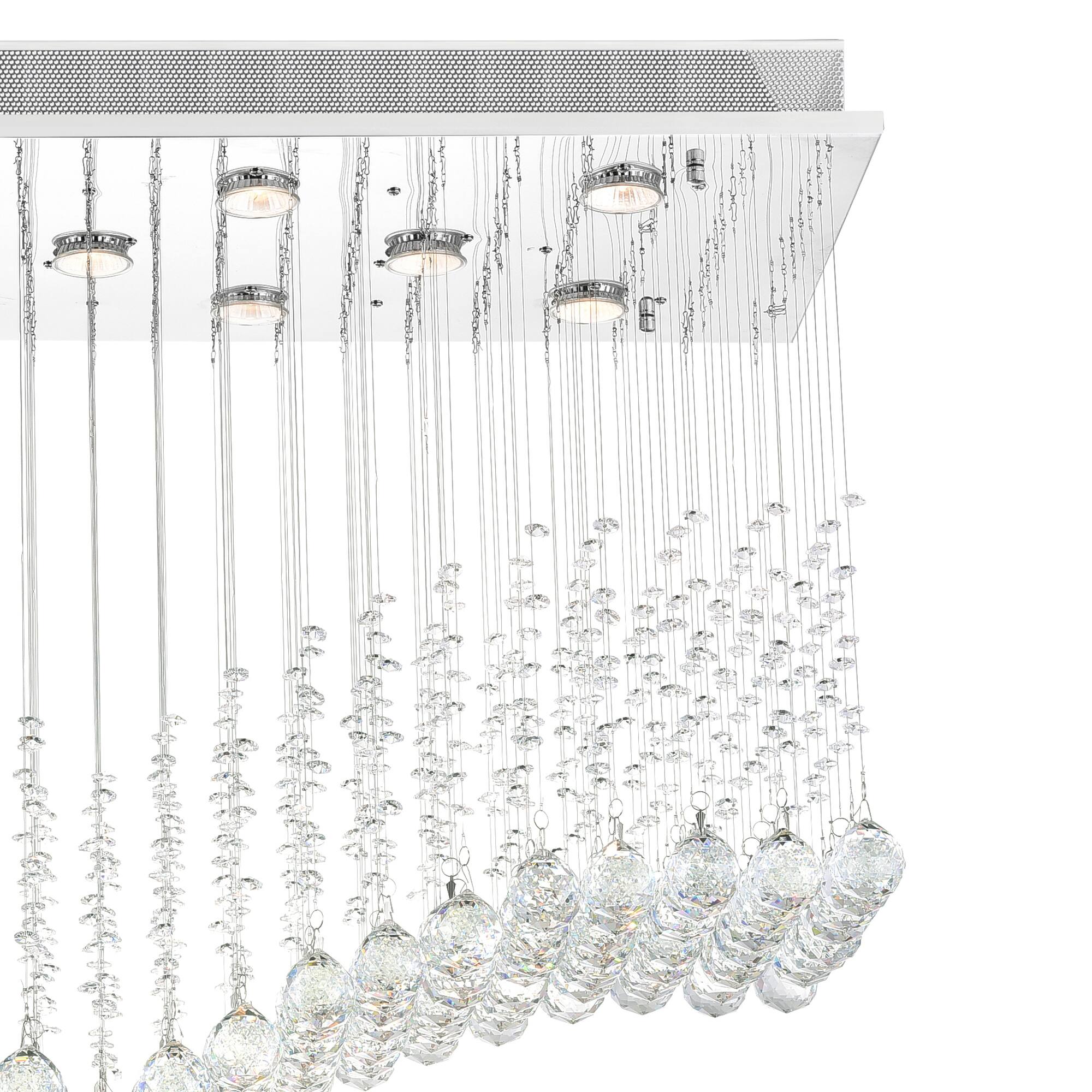 Alt View 1. CWI Lighting - Twinkle 11 Light Flush Mount With Chrome Finish - Chrome.