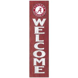 Jardine - Alabama Crimson Tide 12'' x 48'' Welcome Outdoor Leaner - Red