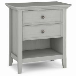 Simpli Home - Amherst Bedside Table - Fog Grey
