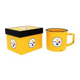 Evergreen Enterprises - Pittsburgh Steelers 14oz. Ceramic Camp Cup with Gift Box - Multicolor