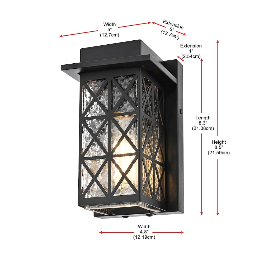 Elegant Lighting - Wildey 7 inch Outdoor Pendant - Black price history on PriceWatchPro