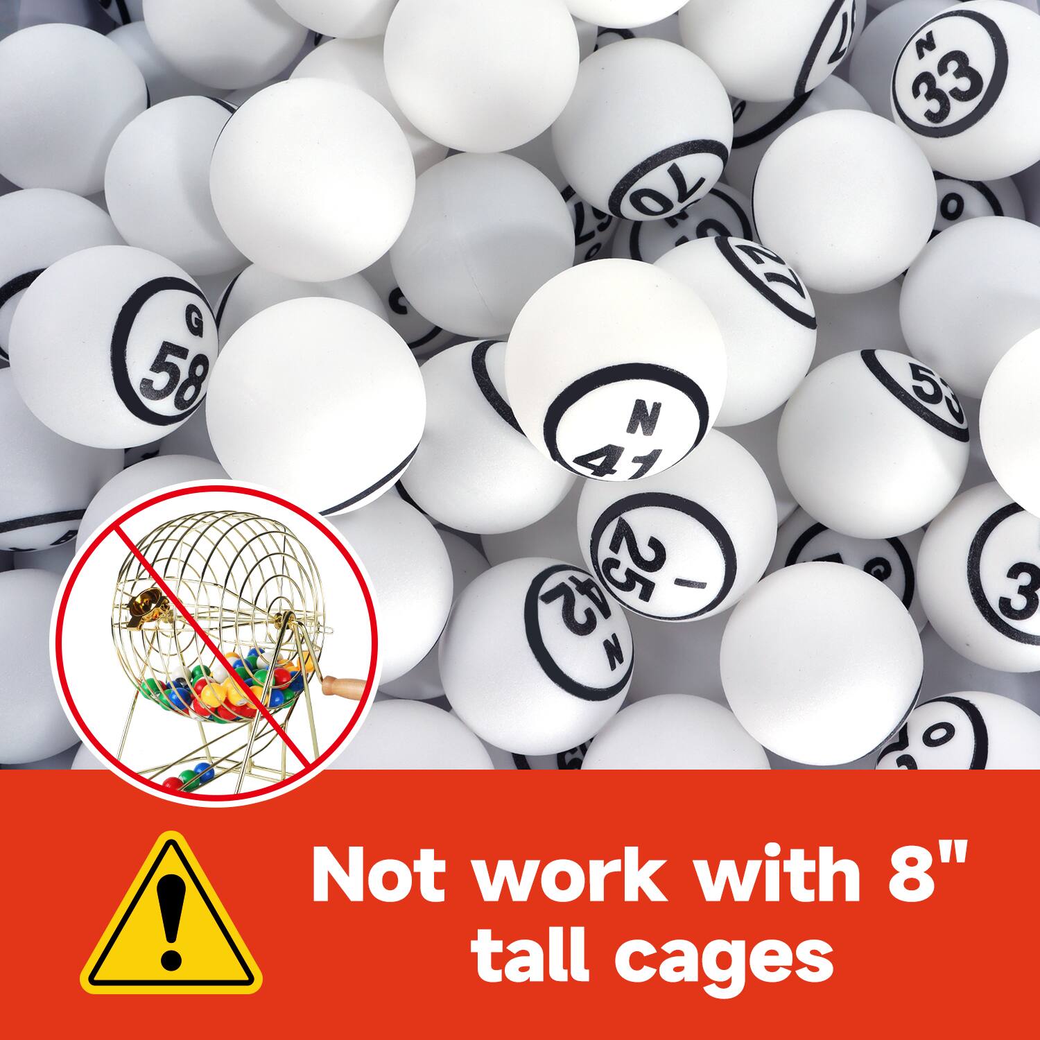 G 58 N 33 67 70 o dree 2 N 5 41 1 42 25 3 N ! Not work with 8" tall cages