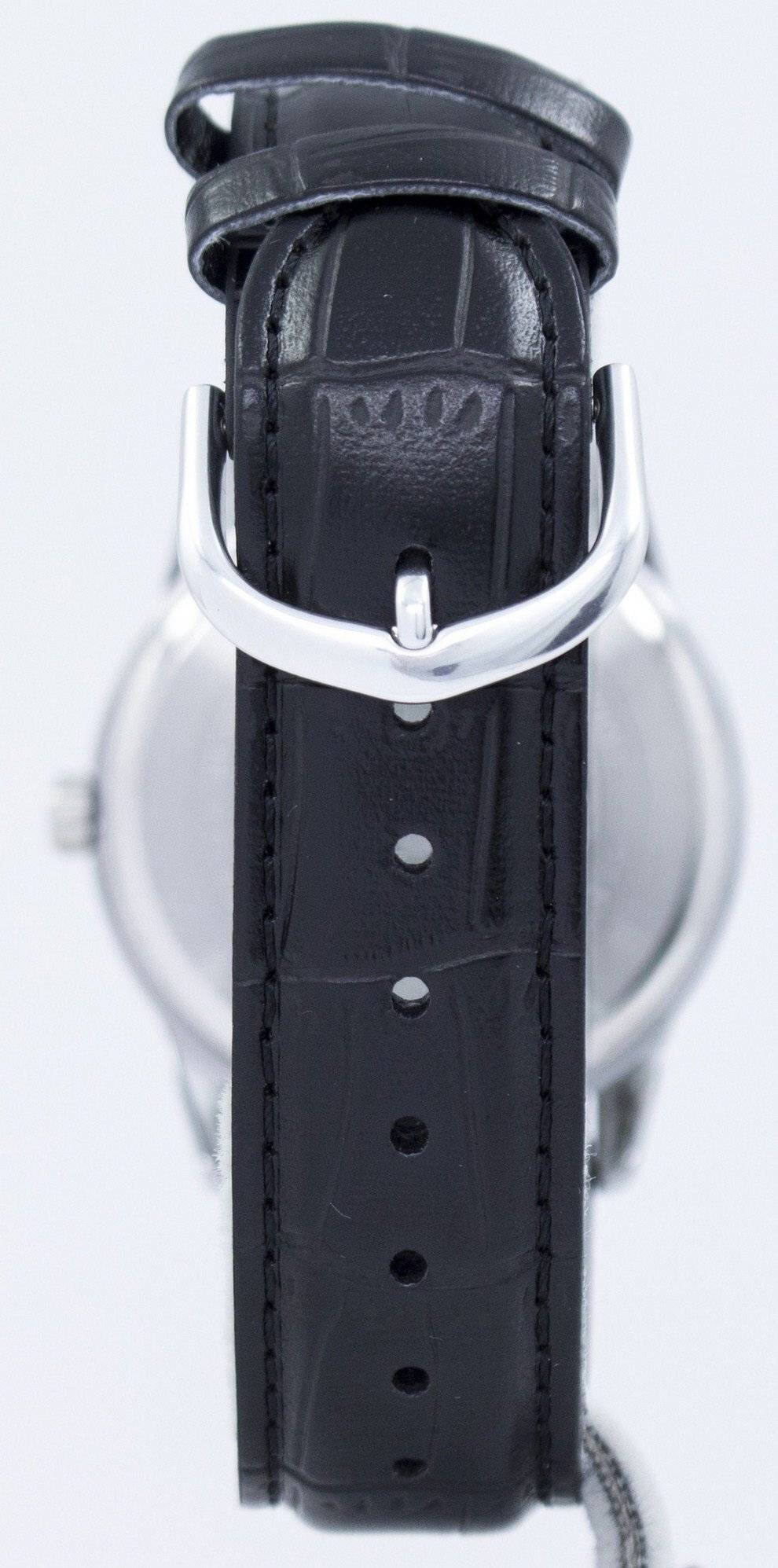 Left. Casio - Analog Quartz MTP-V001L-1BUDF Mens Watch Leather Strap 30M - Black.