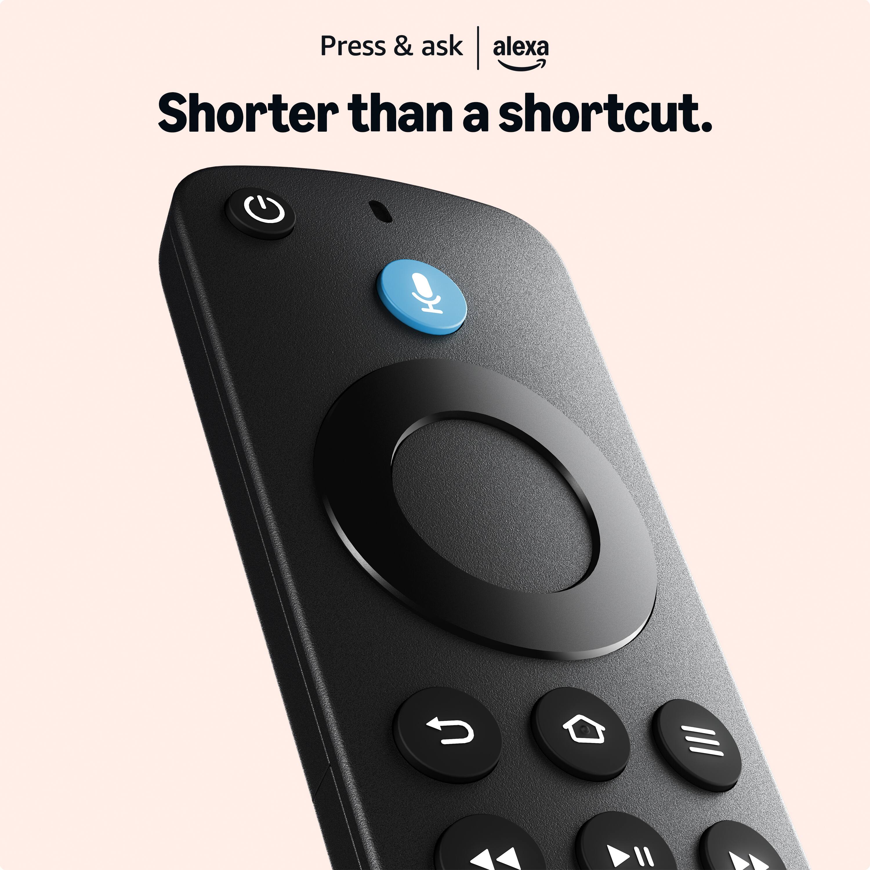 Press & ask Alexa  
Shorter than a shortcut.