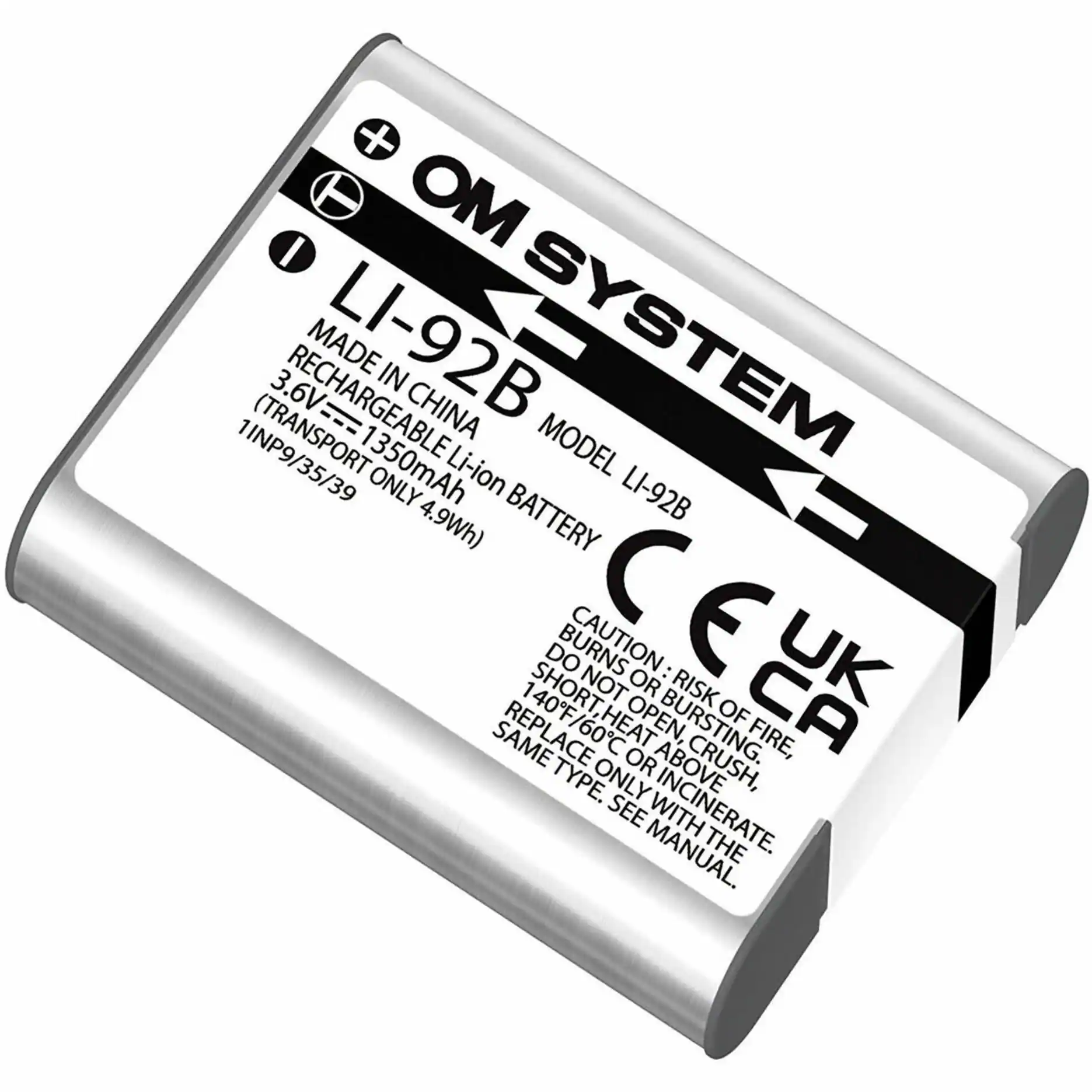 Olympus - Rechargeable 3.6v 1350mAh 4.9Whr Li-ion Battery