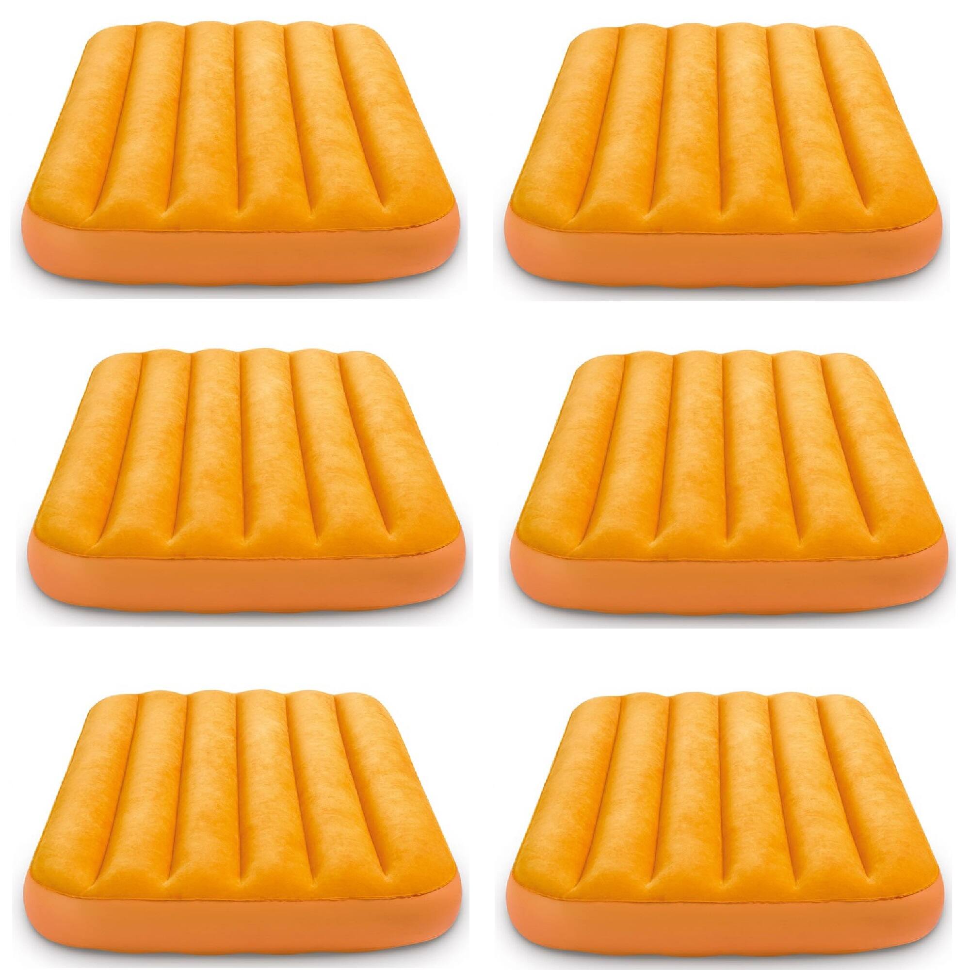 Alt View 8. Intex - Intex Cozy Kidz Bright & Fun-Colored Inflatable Air Bed w/ Carry Bag (6 Pack) - Blue or orange.
