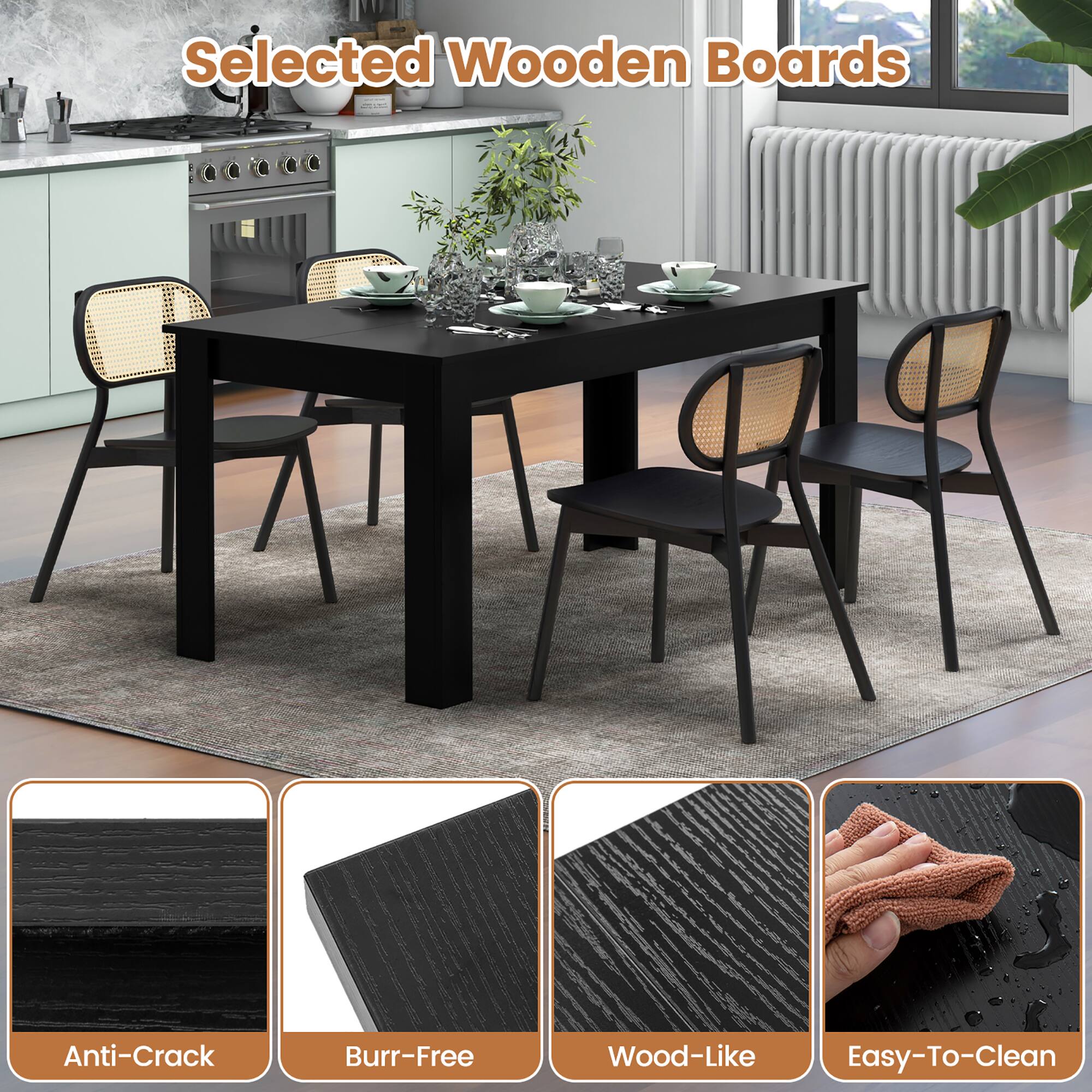 Selected Wooden Boards

- Anti-Crack
- Burr-Free
- Wood-Like
- Easy-To-Clean