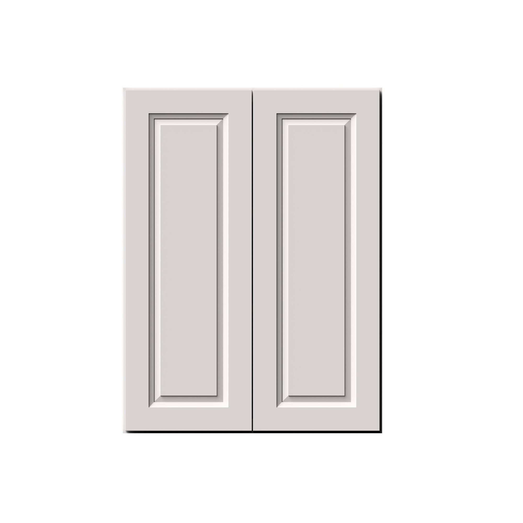 Alt View 1. Boyel Living - 27-in W x 36-in H x 12-in D Shaker RTA Kitchen Wall Cabinet with Soft-Close Doors - Glacier White.
