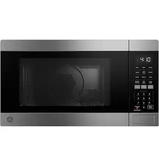 GE - 1.0 Cu. Ft. Countertop Convection Microwave with Convection and Air Fry - Stainless Steel