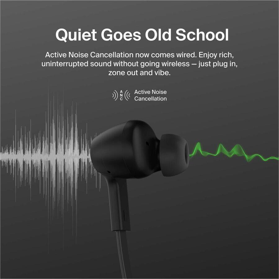 Quiet Goes Old School

Active Noise Cancellation now comes wired. Enjoy rich, uninterrupted sound without going wireless — just plug in, zone out and vibe.

Active Noise Cancellation