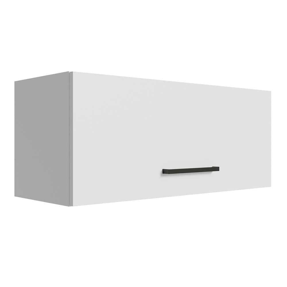 Madesa - Slim Garage and Utility Room Wall Storage Cabinet with Horizontal Door 31"L - White