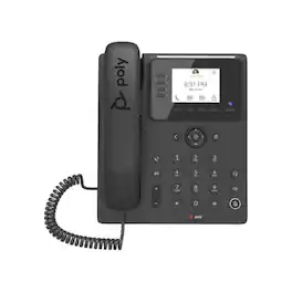 HP - Poly CCX 350 Business Media Phone for Microsoft Teams and PoE-enabled GSA/TAA - Black