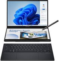 ASUS - Zenbook Duo Dual 14" 3K OLED Touch Laptop - Evo Intel Core Ultra 9 285H with 32GB RAM - Intel Arc Graphics - 1TB SSD - Inkwell Gray - Front_Zoom