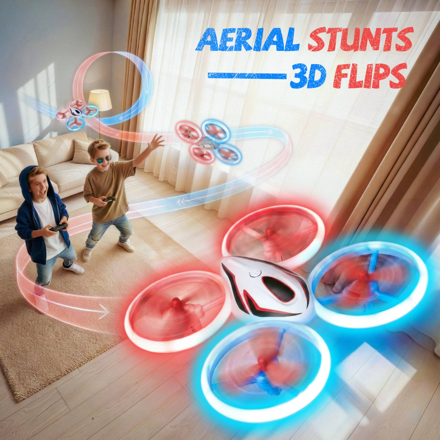 AERIAL STUNTS  
3D FLIPS