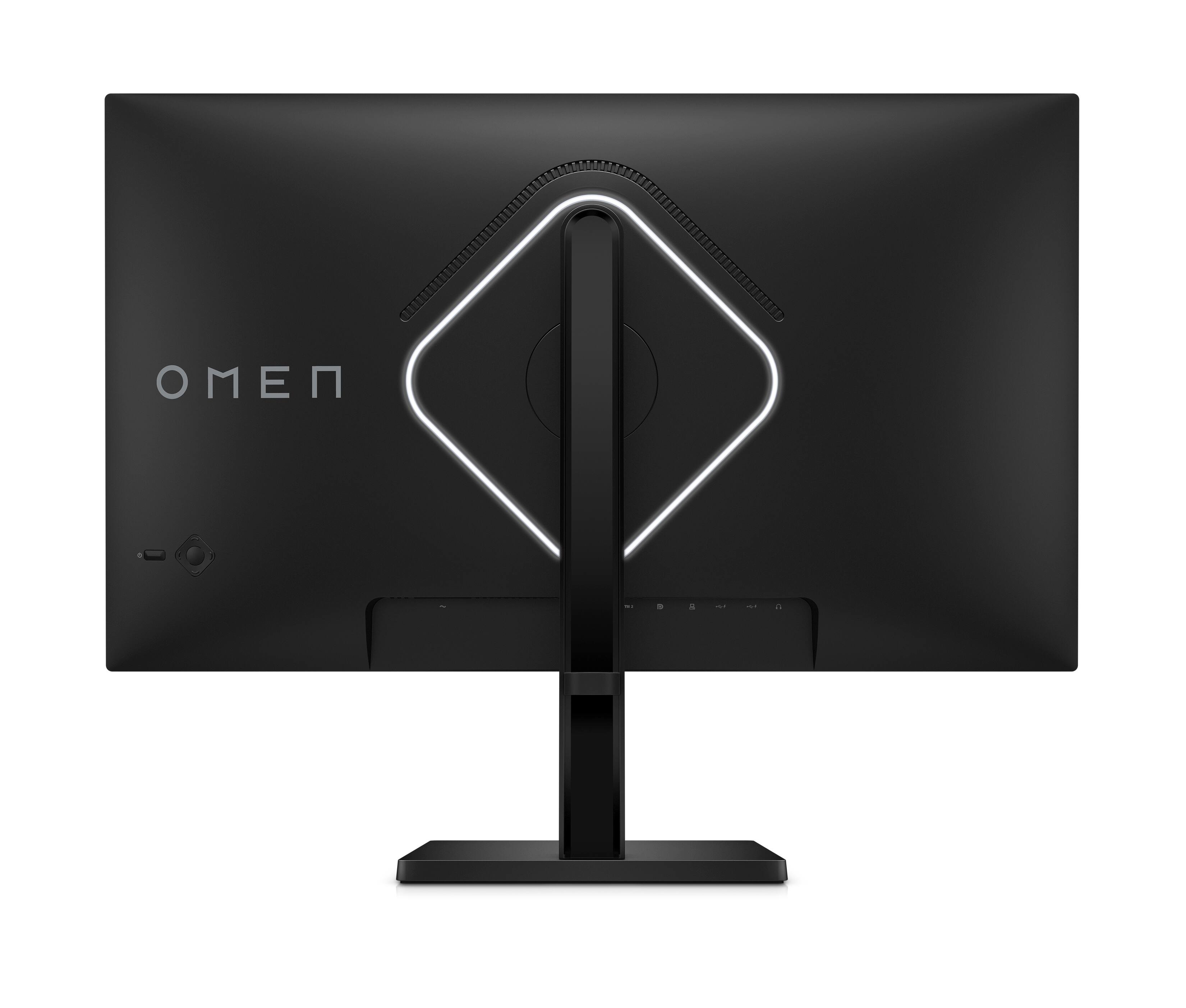 Back. HP OMEN - 27" IPS LED FHD 240Hz FreeSync and G-SYNC Compatible Gaming Monitor with HDR (DisplayPort, HDMI, USB) - Black.