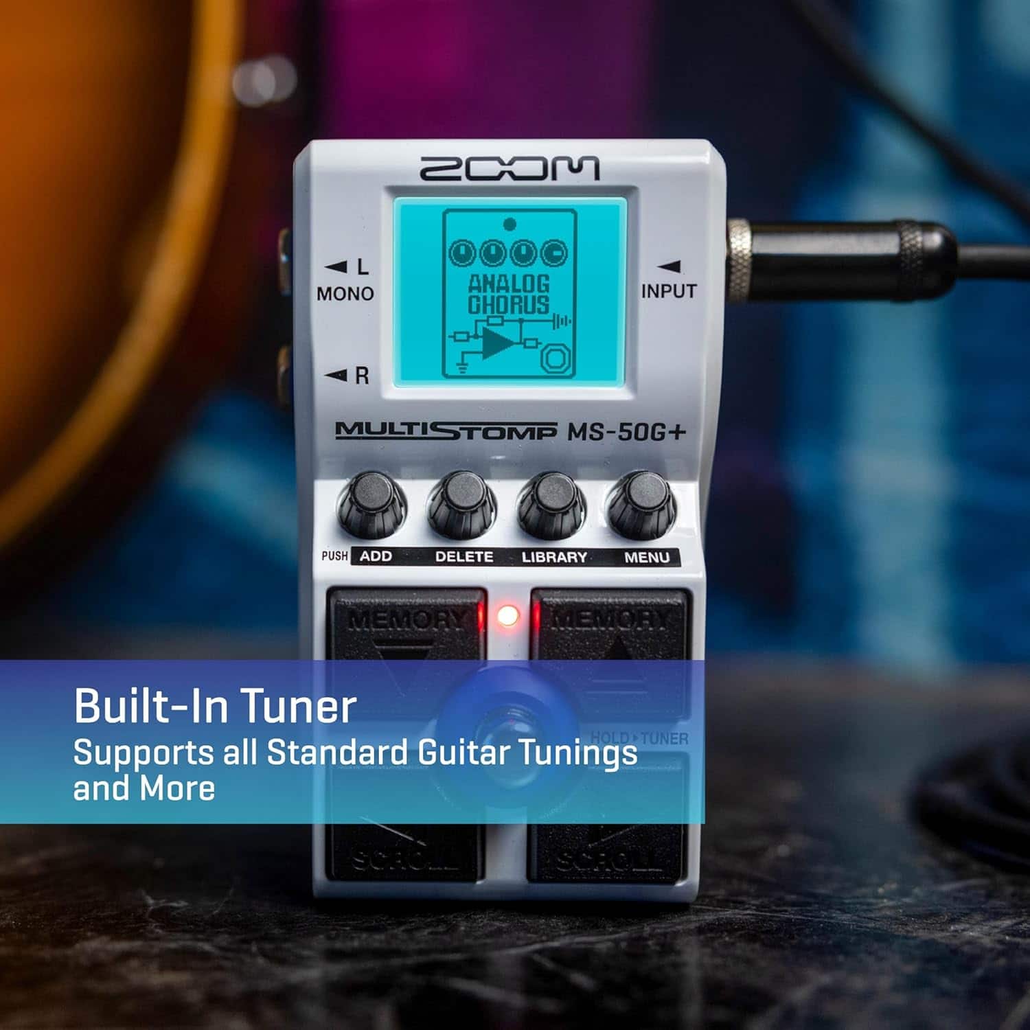 Zoom MS 50G+ MultiStomp Multi effects Pedal for Guitar MS-50G+