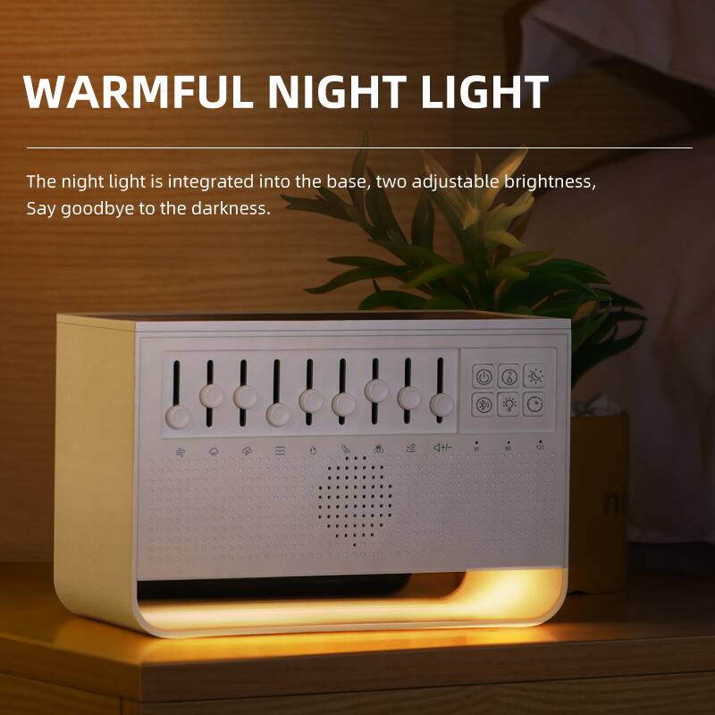 WARMFUL NIGHT LIGHT

The night light is integrated into the base, two adjustable brightness, Say goodbye to the darkness.