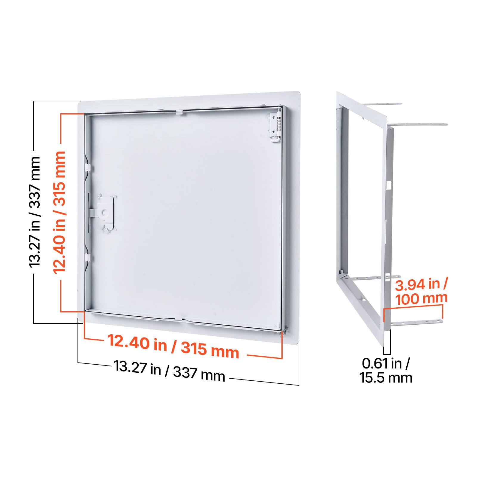mm 337 / in 13.27  
mm 315 / in 12.40  
3.94 in / 100 mm  
0.61 in / 15.5 mm