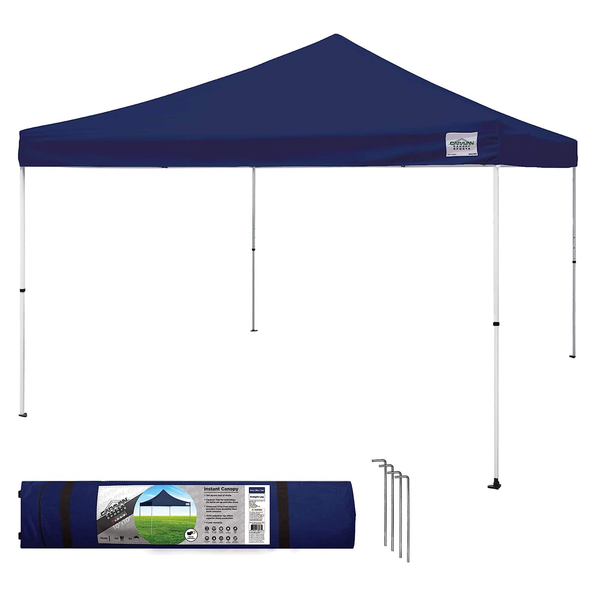 Caravan Canopy - M Series Pro 2 12 x 12 Foot Straight Leg Instant Canopy, Blue - Navy Blue