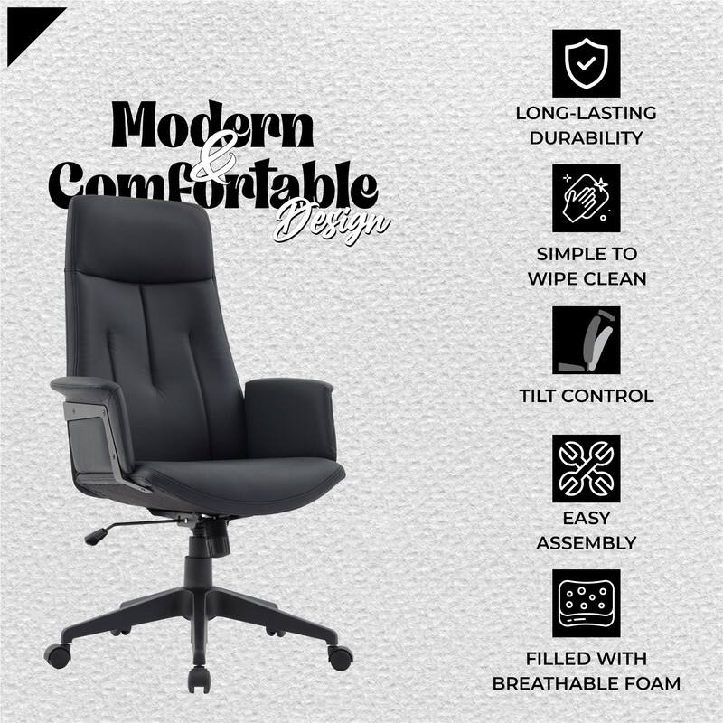 Modern Comfortable Design

- LONG-LASTING DURABILITY
- SIMPLE TO WIPE CLEAN
- TILT CONTROL
- EASY ASSEMBLY
- FILLED WITH BREATHABLE FOAM