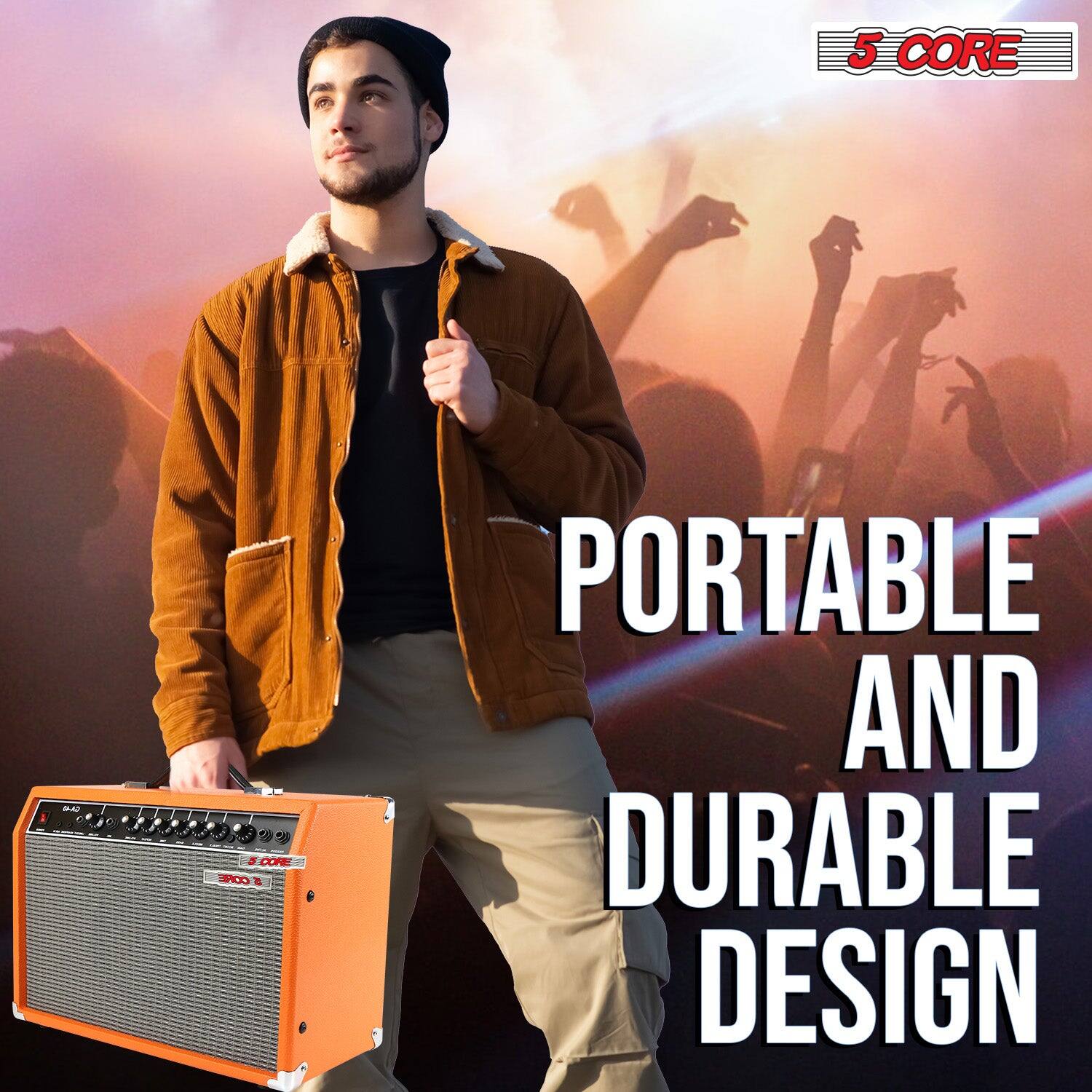 アンプ 5Y3W GTA 5 CORE Guitar Amp 40W Electric Bass Acoustic Portable Amplifier
