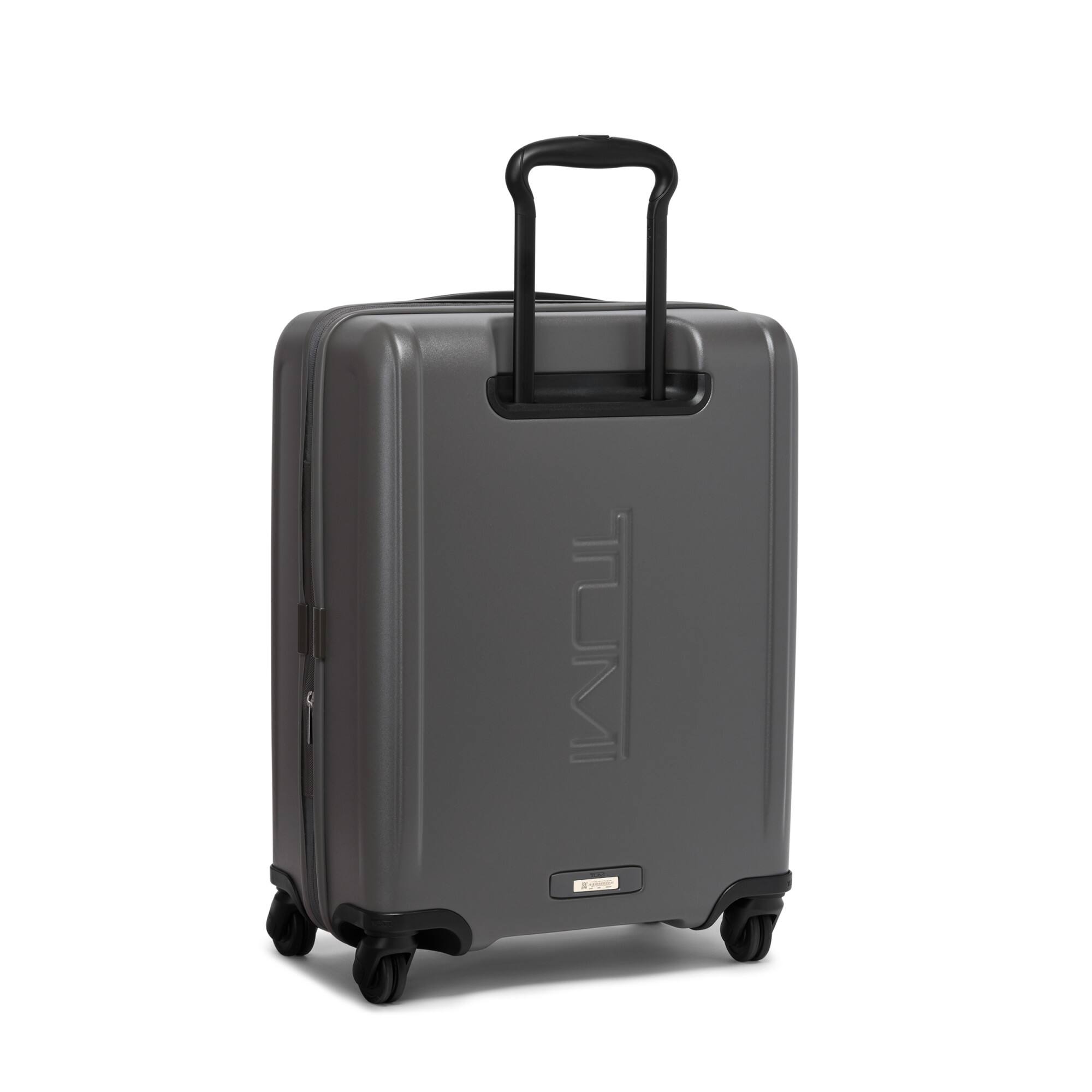 Left. TUMI - Ventra Large Expandable Carry-On Spinner Suitcase - Castle Rock Texture.