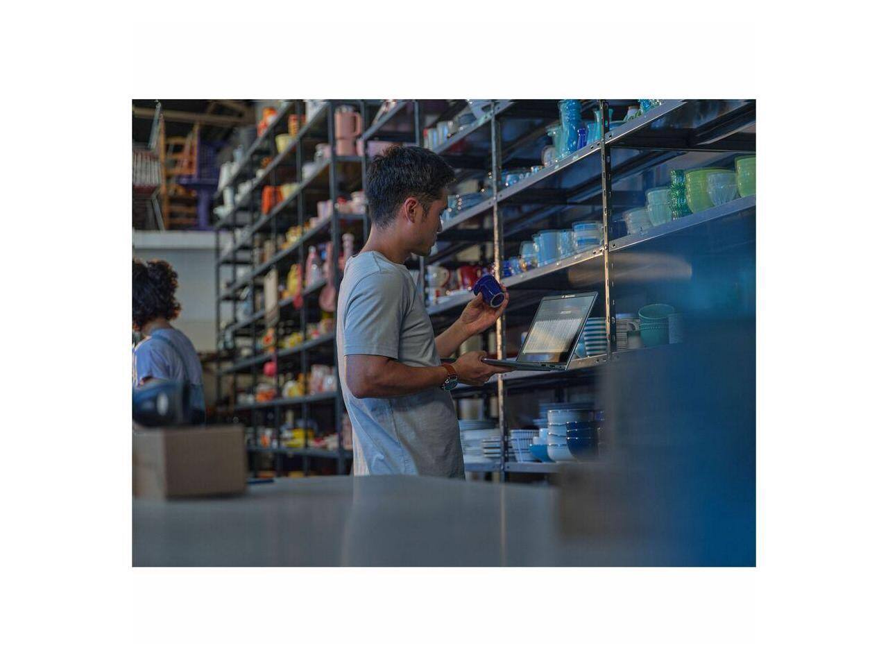 Alt View 4. HP - HP ProBook 4 G1i 14" Touch - Intel Core Ultra 7 - 16GB - 512GB SSD - Pike Silver - Win 11 Pro - Webcam - Wi-Fi 6 - Meteor Silver.