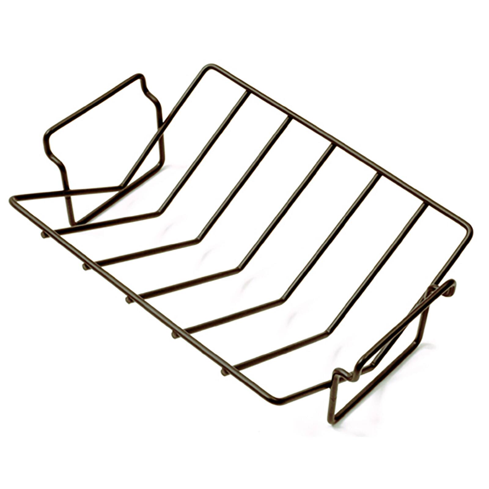 Front. Norpro - Heavy Duty Nonstick Roasting Rack, Extra Large 13 x 10 Inch - Black.
