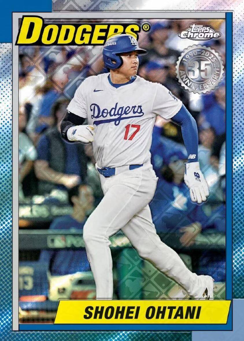 Dodgers  
Topps Chrome  
1990-2025 35th Anniversary  
SHOHEI OHTANI