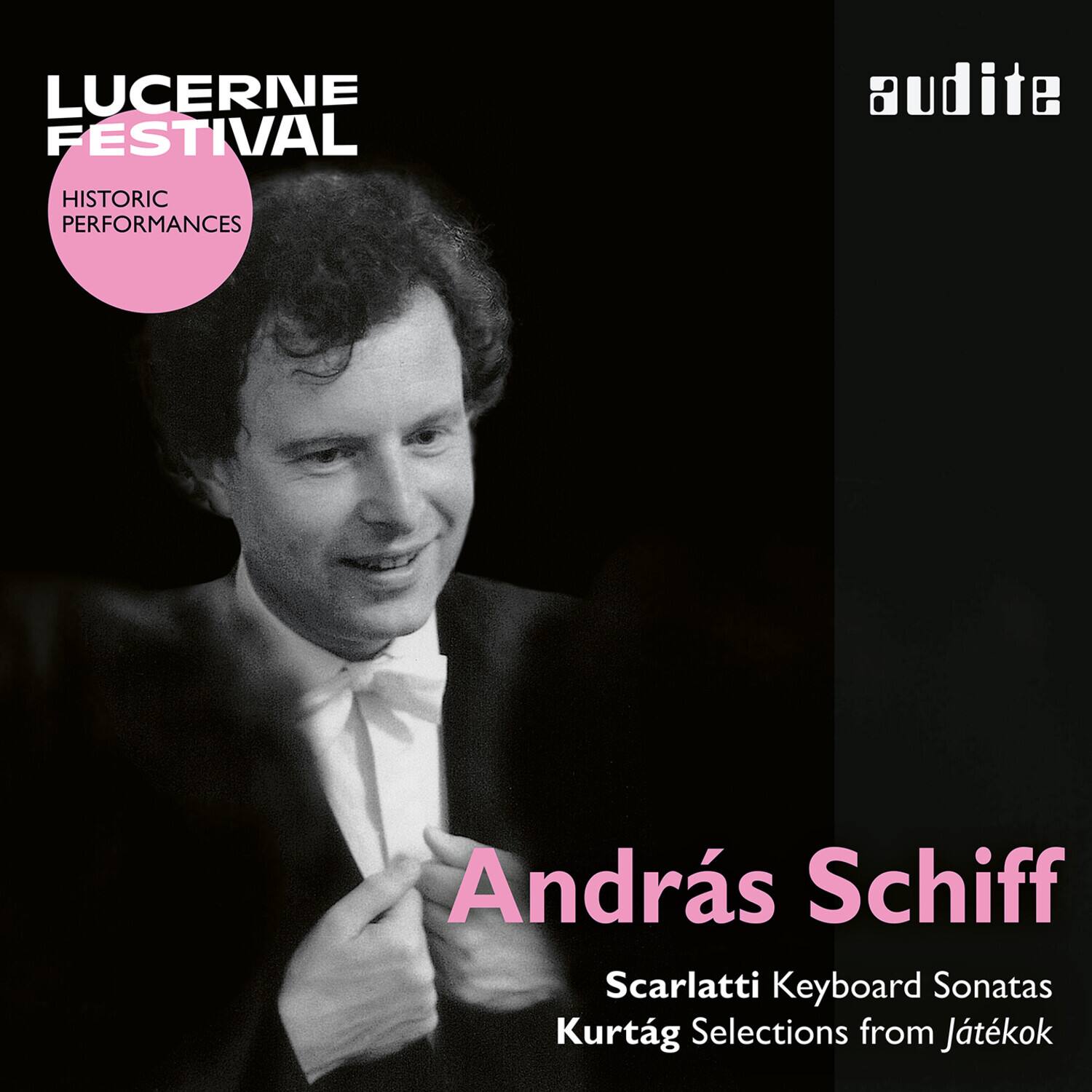 LUCERNE FESTIVAL  
HISTORIC PERFORMANCES  

András Schiff  
Scarlati Keyboard Sonatas  
Kurtág Selections from Játékok  

audite