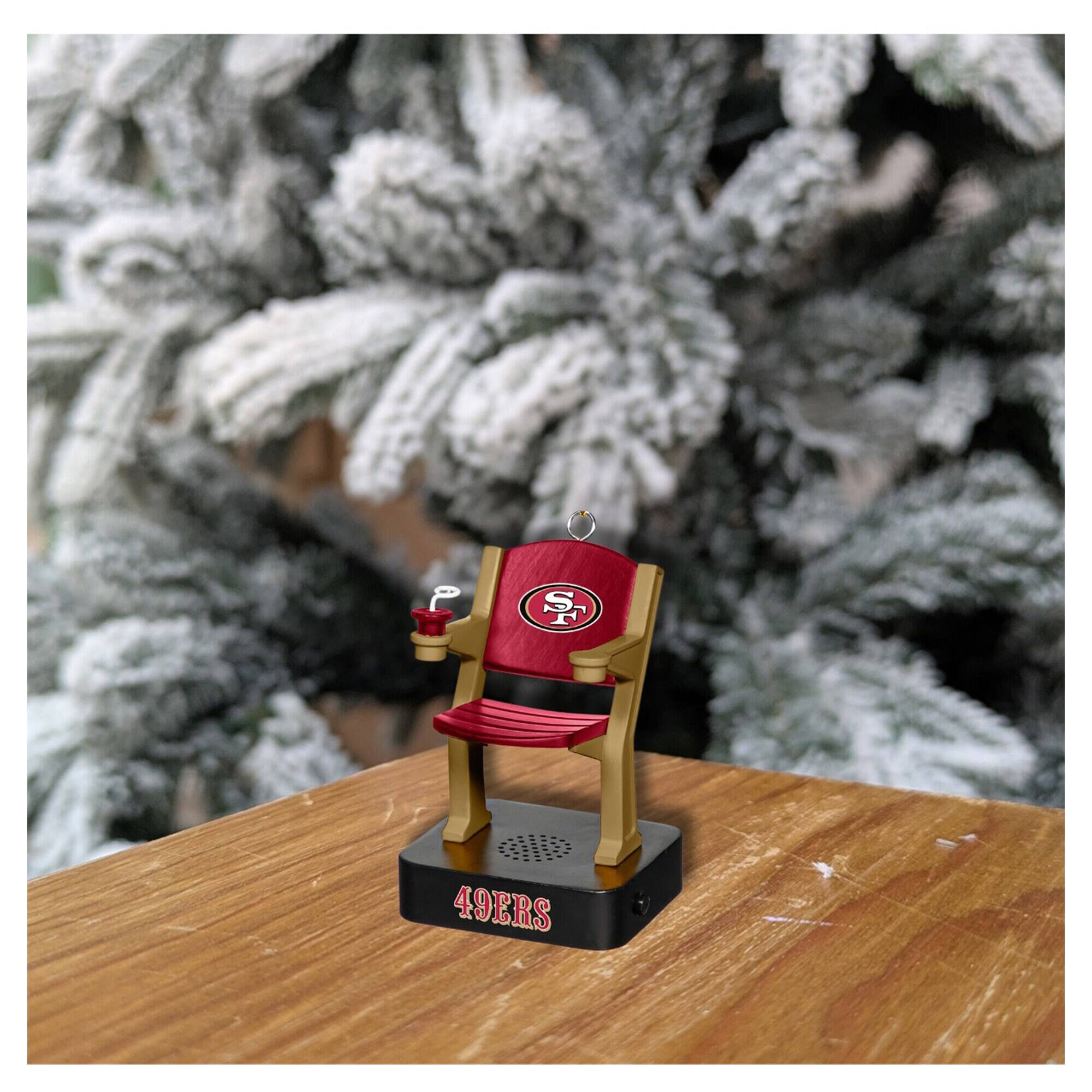Alt View 1. Evergreen Enterprises - San Francisco 49ers Stadium Seat Ornament with Sound - Multicolor.