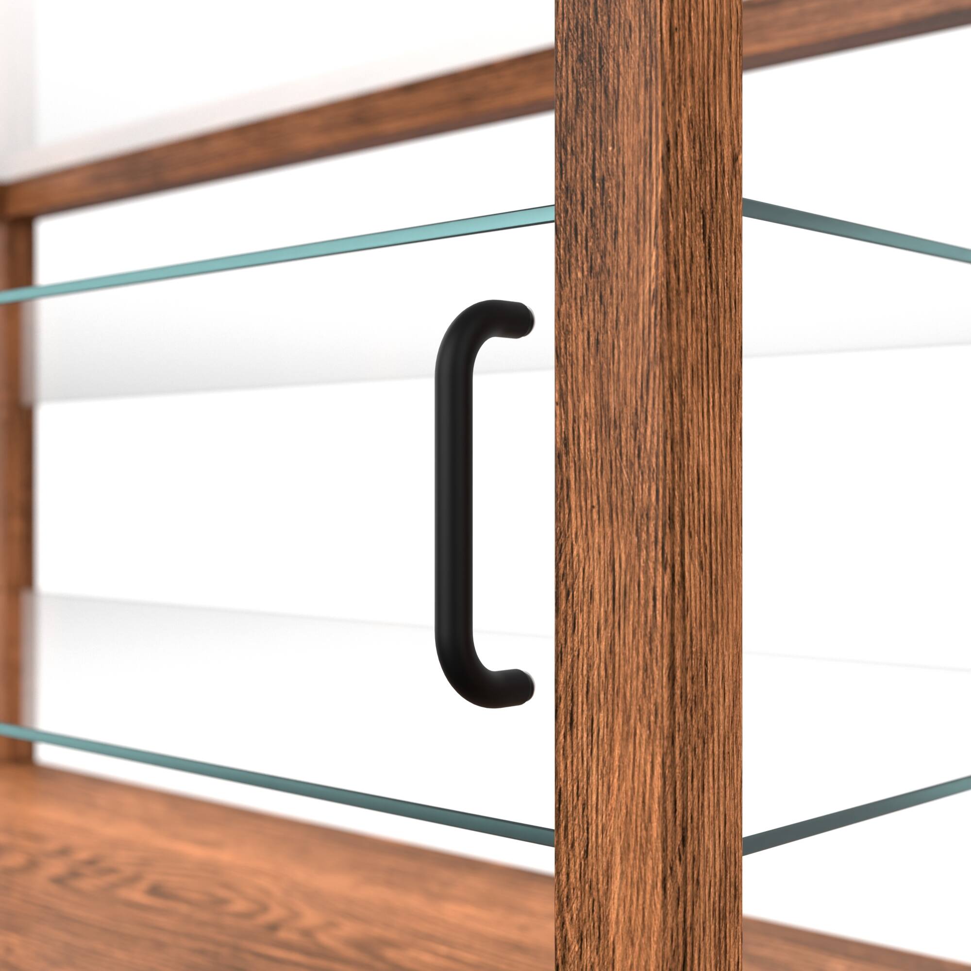 Alt View 8. Koolmore - 44 In. Artisan Horizontal Dark Wooden Bakery Display Case 9 Cu. ft. (KM-BDW-44D) - Dark ash wood color.