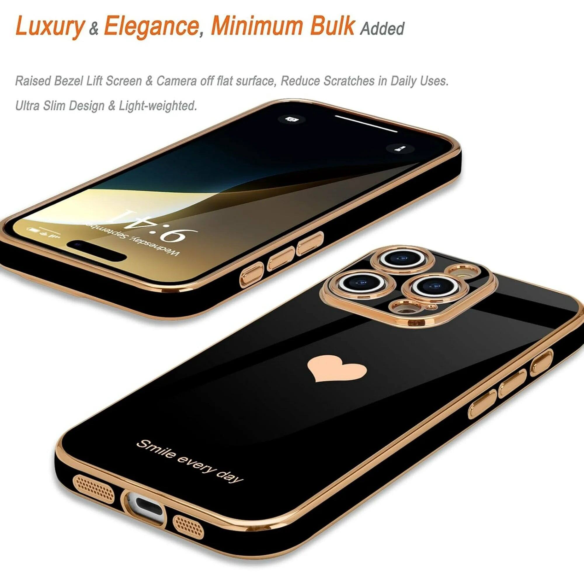 Luxury & Elegance, Minimum Bulk Added
Raised Bezel Lift Screen & Camera off flat surface, Reduce Scratches in Daily Uses.
Ultra Slim Design & Light-weighted.
Smile every day