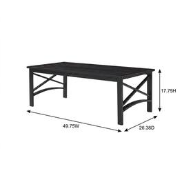 Outdoor Escape - Outdoor Coffee Table with Sturdy Design and Anti-Tip Hardware - Oil-Rubbed Bronze