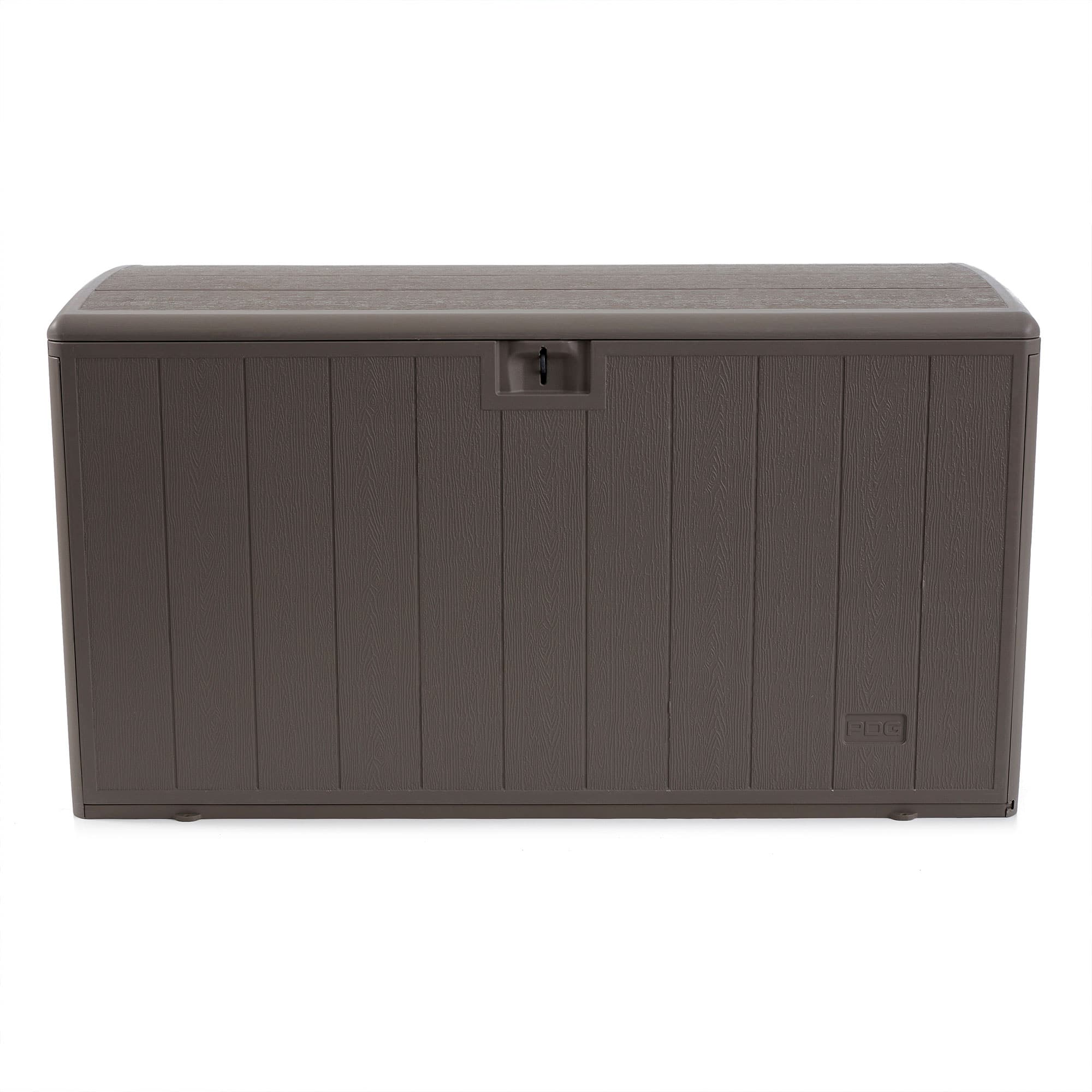 Plastic Development Group - 105 Gallon Outdoor Patio Storage Deck Box - Driftwood